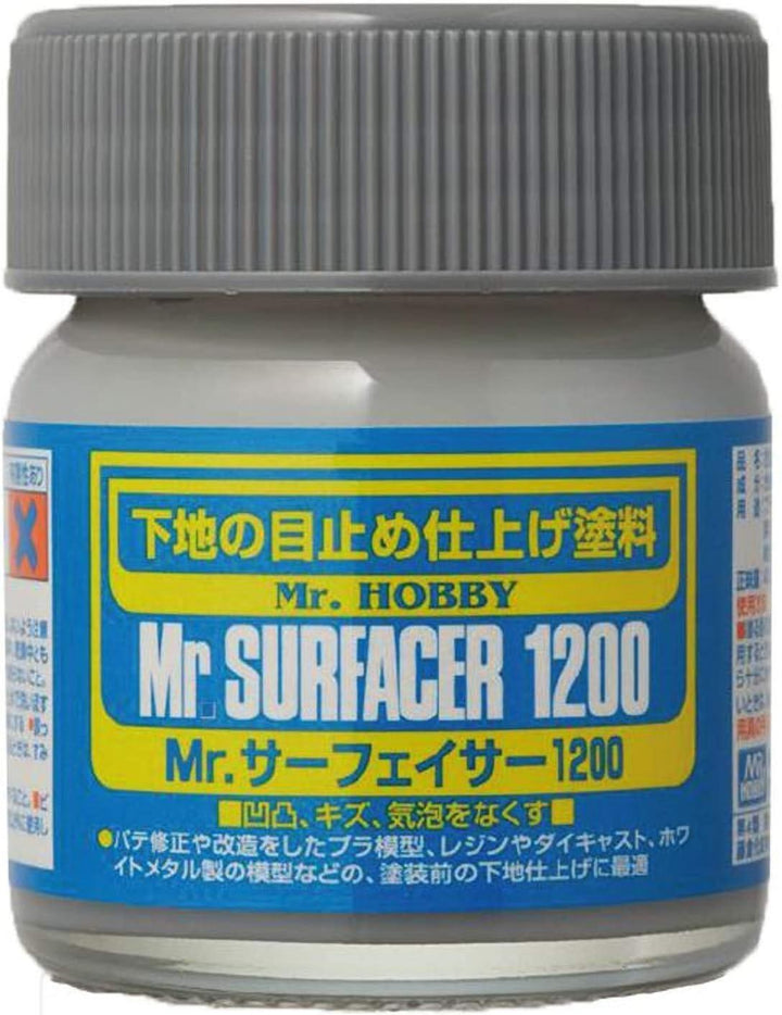 Mr. Hobby SF286 Mr. Surfacer 1200 Gray 40ml - A-Z Toy Hobby