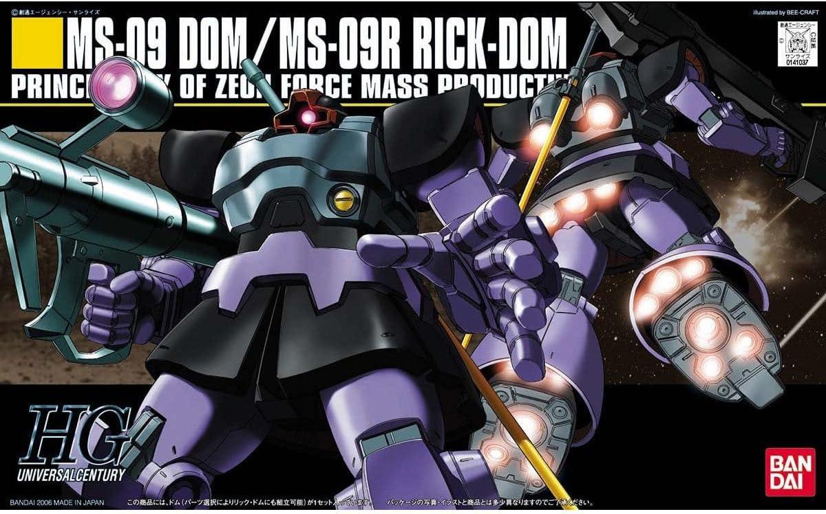Bandai HGUC 059 Dom/Rick-Dom 1/144 Model Kit - A-Z Toy Hobby
