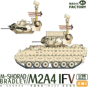 Magic Factory 2004 M-Shorad M2A4 Bradley IFV (3 in 1) 1/35 Model Kit - A-Z Toy Hobby