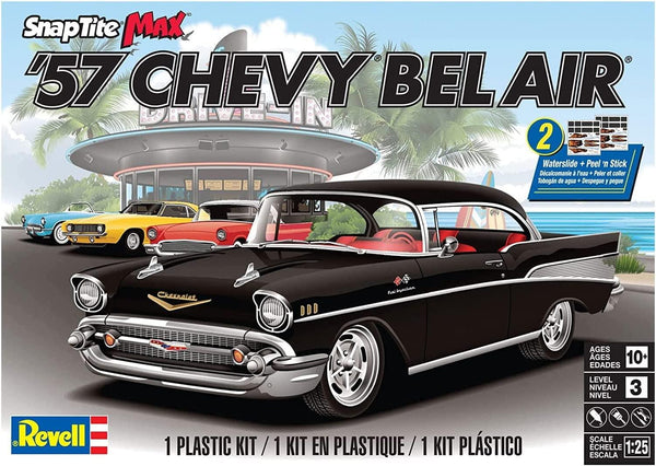 Revell 1957 Chevy Bel Air SnapTite Max 1/25 Model Kit - A-Z Toy Hobby