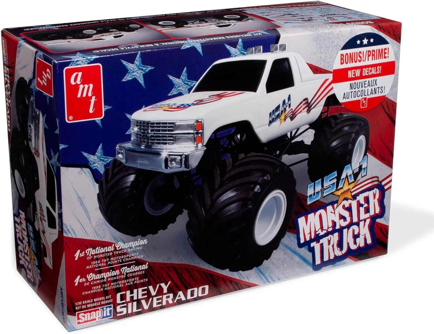 AMT USA-1 Monster Truck 2T 1/25 Model Kit - A-Z Toy Hobby