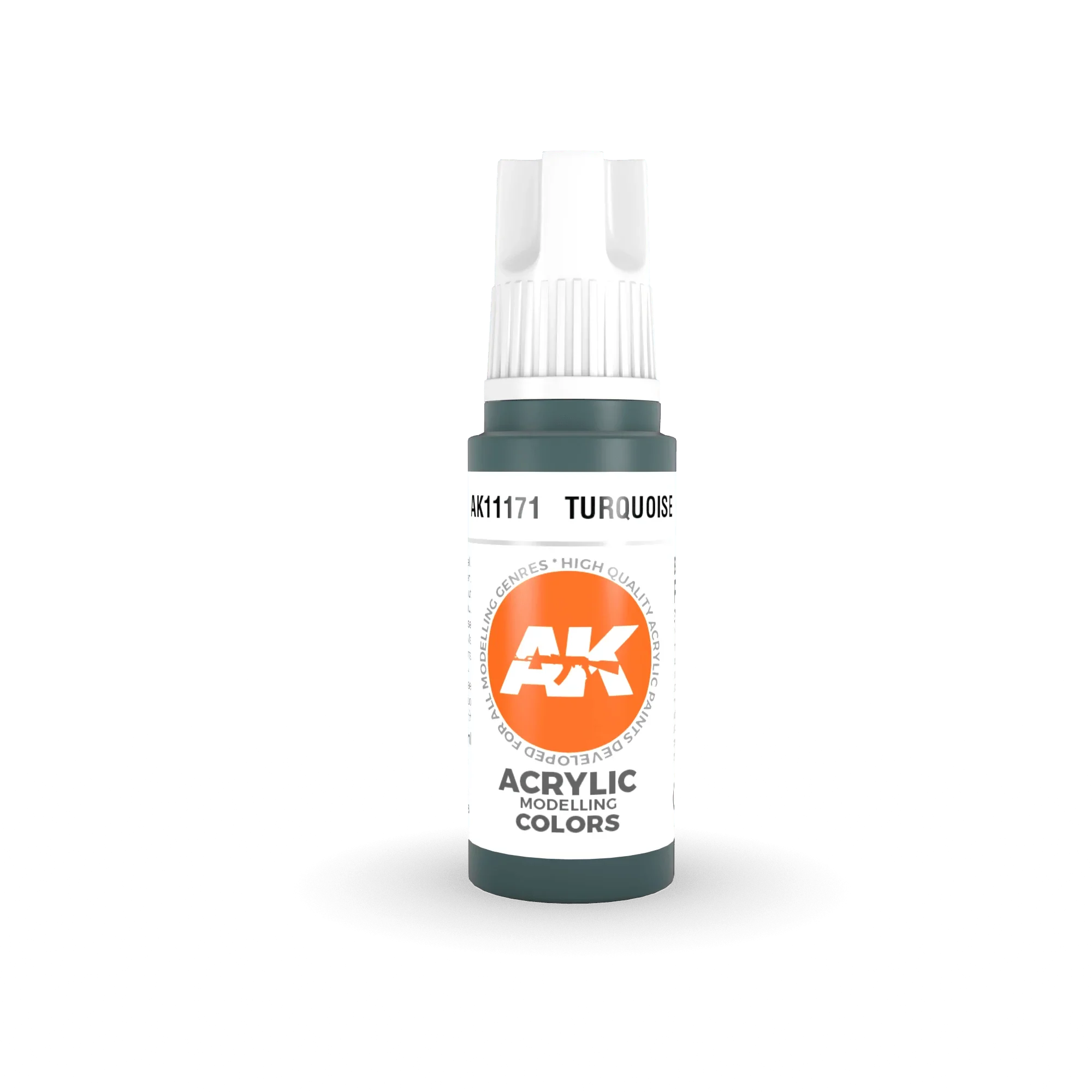 AK Interactive AK11171 3G Turquoise Acrylic Paint 17ml - A-Z Toy Hobby