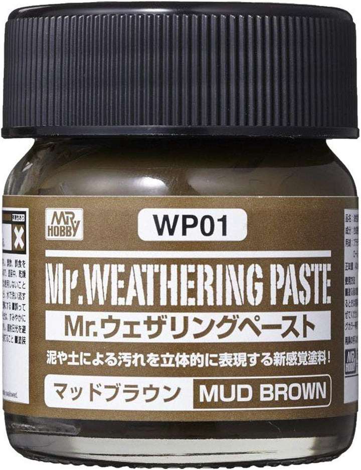 Mr. Hobby WP01 Mr. Weathering Paste Mud Brown 40ml - A-Z Toy Hobby