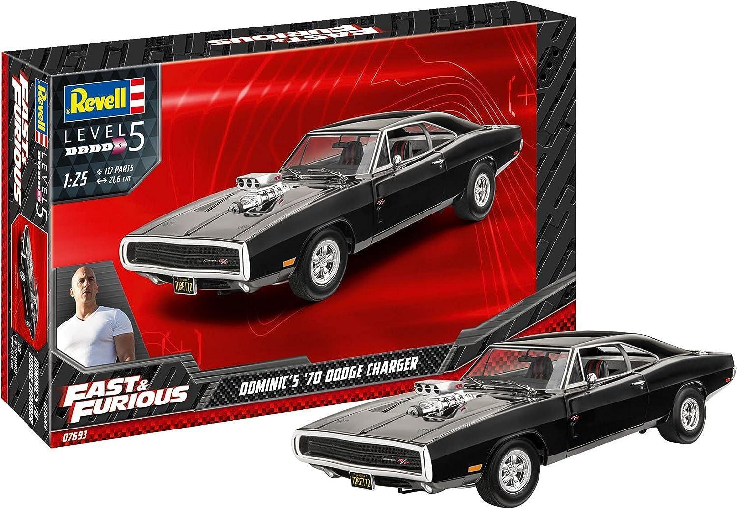 Revell Fast & Furious Dominic's 1970 Dodge Charger 1/25 Model Kit - A-Z Toy Hobby