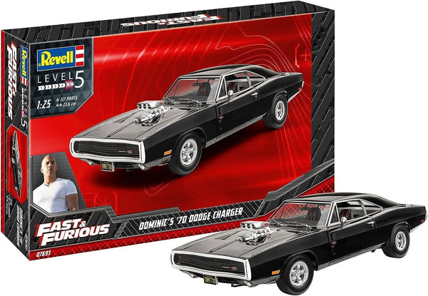 Revell Fast & Furious Dominic's 1970 Dodge Charger 1/25 Model Kit - A-Z Toy Hobby