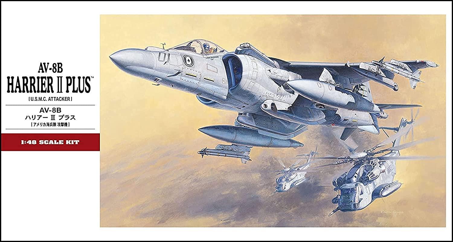 Hasegawa 07228 AV-8B Harrier II Plus 1/48 Model Kit - A-Z Toy Hobby