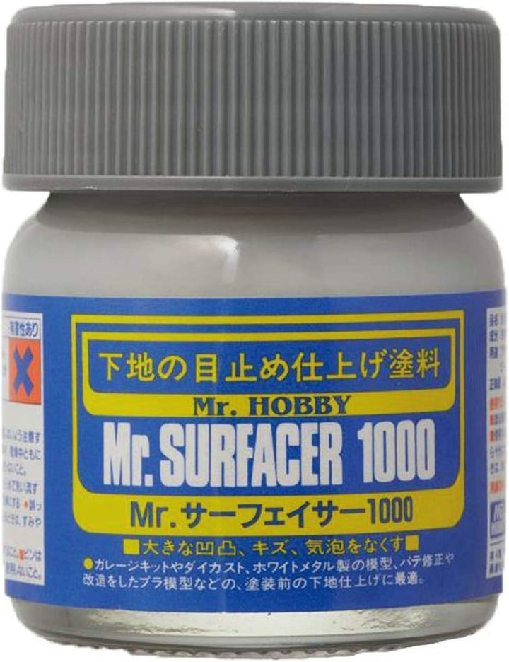 Mr. Hobby SF284 Mr. Surfacer 1000 Gray 40ml - A-Z Toy Hobby