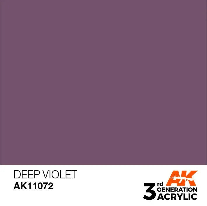 AK Interactive AK11072 3G Deep Violet Acrylic Paint 17ml - A-Z Toy Hobby