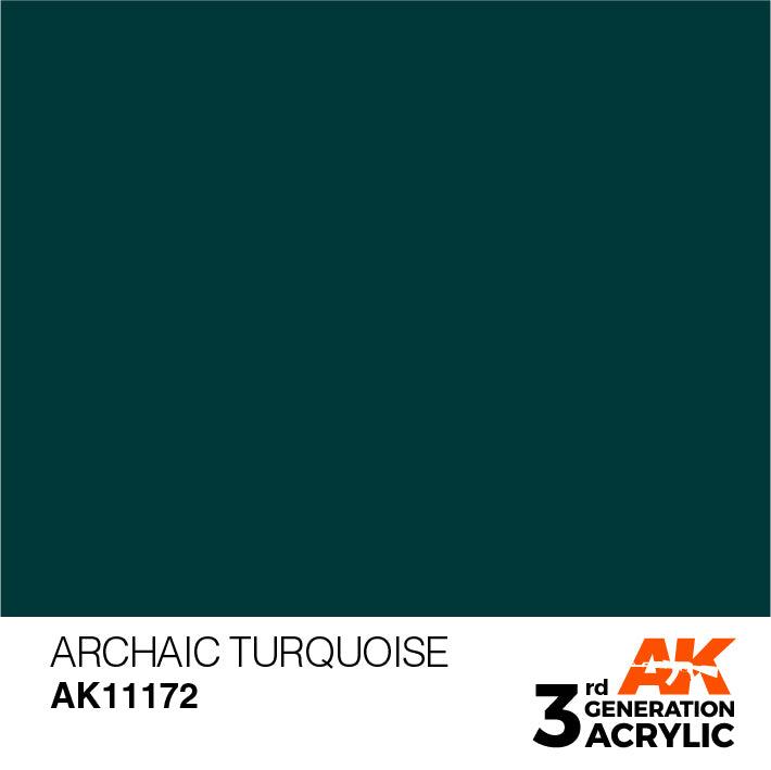 AK Interactive AK11172 3G Archaic Turquoise Acrylic Paint 17ml - A-Z Toy Hobby