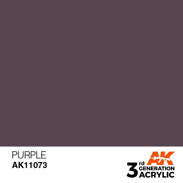 AK Interactive AK11073 3G Purple Acrylic Paint 17ml - A-Z Toy Hobby