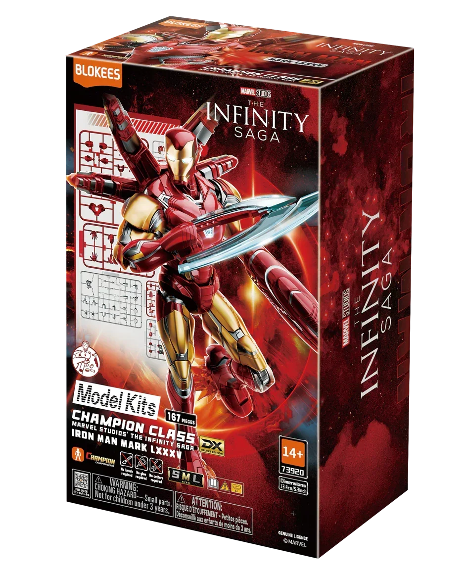 Blokees Marvel Infinity Saga CC01-EX Iron Man MK85 EX Champion Class Model Kit - A-Z Toy Hobby