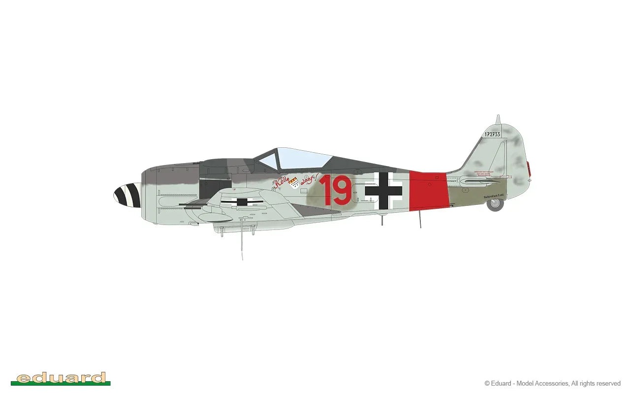 Eduard 7463 Fw 190A-8 Standard Wings Weekend Edition 1/72 Model Kit - A-Z Toy Hobby