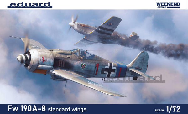 Eduard 7463 Fw 190A-8 Standard Wings Weekend Edition 1/72 Model Kit - A-Z Toy Hobby