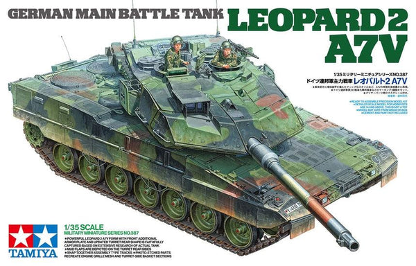 Tamiya 35387 German Main Battle Tank Leopard 2 A7V 1/35 Model Kit - A-Z Toy Hobby