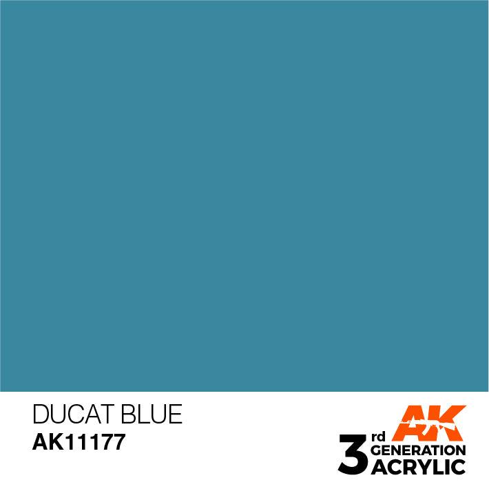 AK Interactive AK11177 3G Ducat Blue Acrylic Paint 17ml - A-Z Toy Hobby