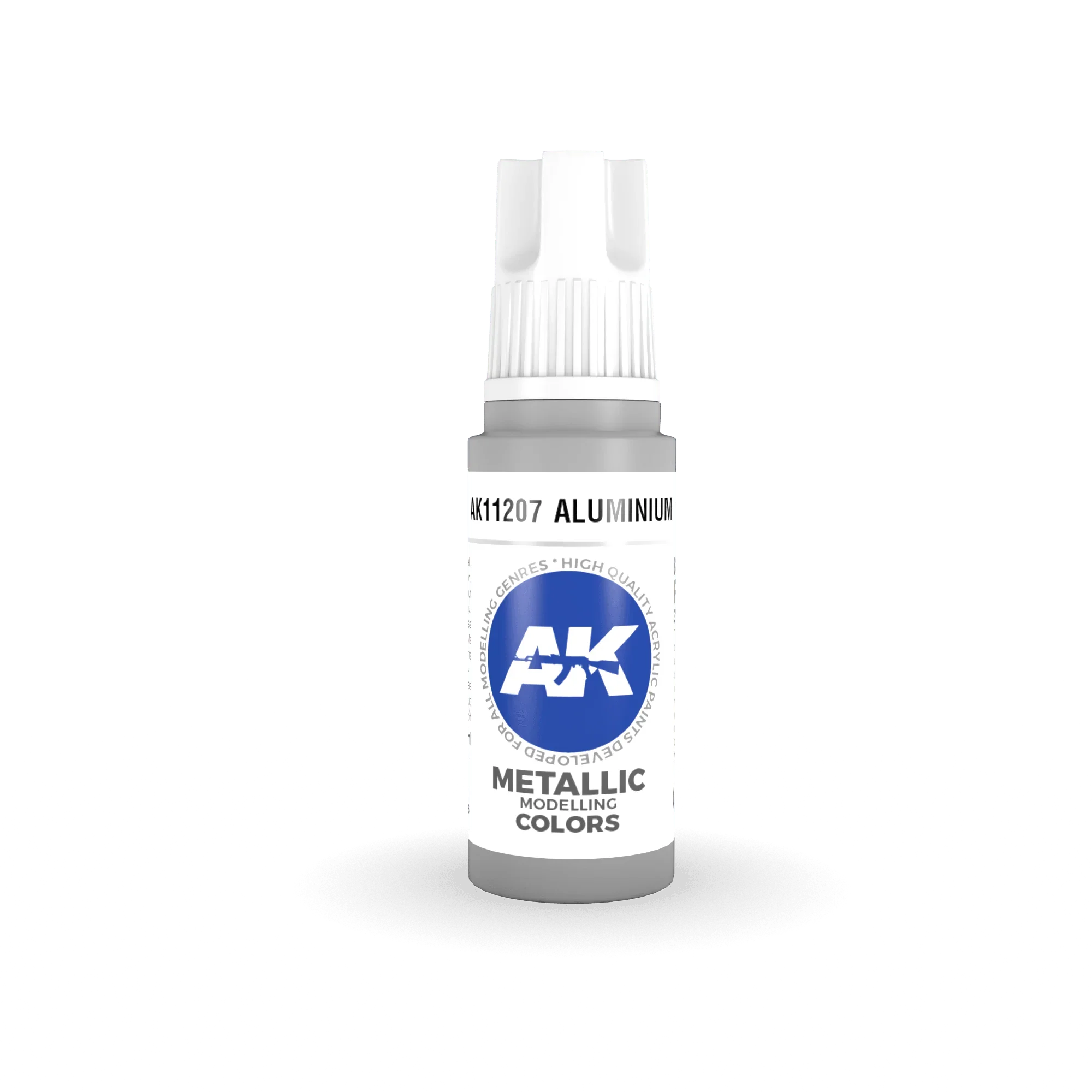 AK Interactive AK11207 3G Aluminum Acrylic Paint 17ml - A-Z Toy Hobby