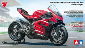 Tamiya 14143 Ducati Superleggera V4 w/ Racing Kit 1/12 Model Kit - A-Z Toy Hobby