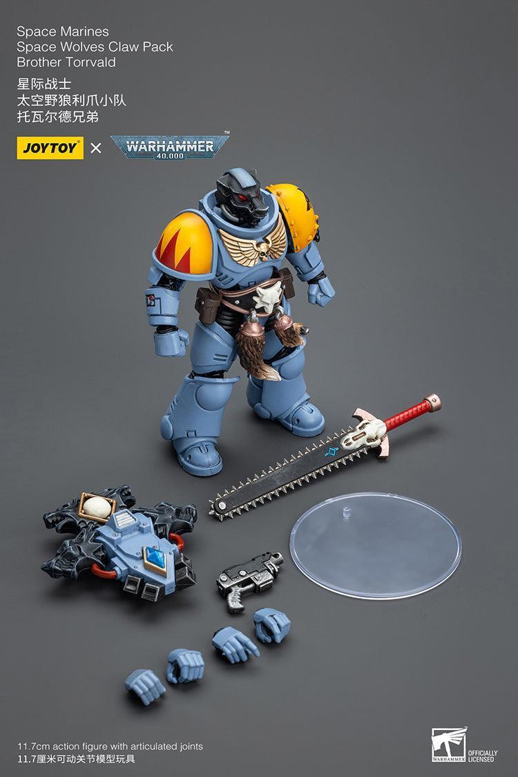Joy Toy Warhammer 40K Space Wolves Claw Pack Brother Torrvald 1/18 Action Figure - A-Z Toy Hobby