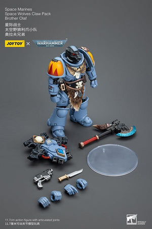 Joy Toy Warhammer 40K Space Wolves Claw Pack Brother Olaf 1/18 Action Figure - A-Z Toy Hobby