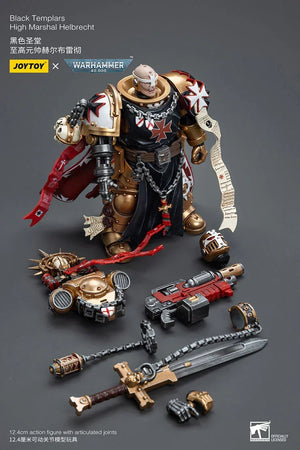Joy Toy Warhammer 40K Black Templars High Marshal Helbrecht 1/18 Action Figure - A-Z Toy Hobby