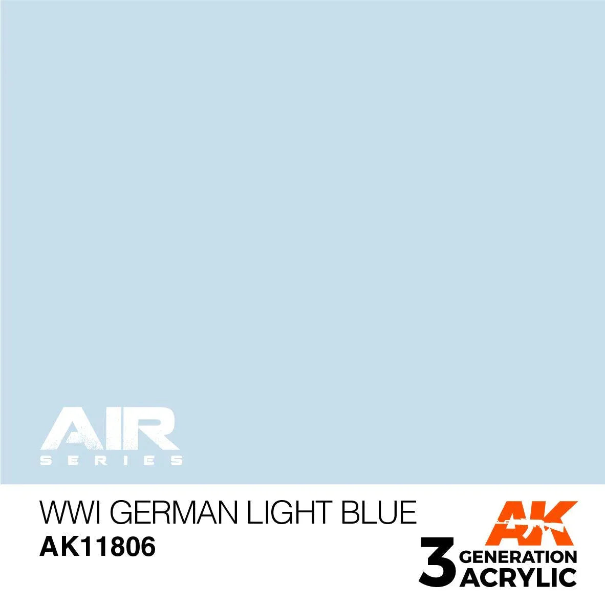 AK Interactive AK11806 3G Air WWI German Light Blue Paint 17ml - A-Z Toy Hobby