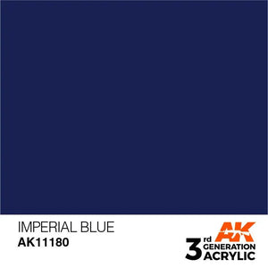 AK Interactive AK11180 3G Imperial Blue Acrylic Paint 17ml - A-Z Toy Hobby