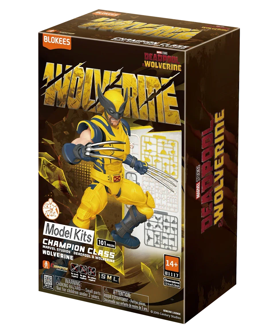 Blokees Marvel Infinity Saga Wolverine Champion Class Model Kit - A-Z Toy Hobby