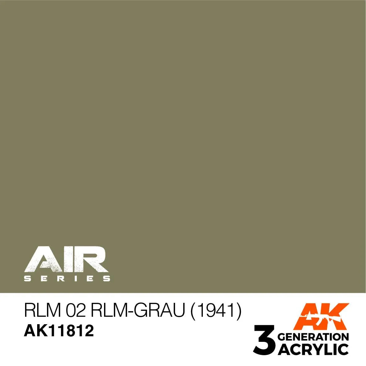 AK Interactive AK11812 3G Air RLM 02 RLM-Grau (1941) Paint 17ml - A-Z Toy Hobby
