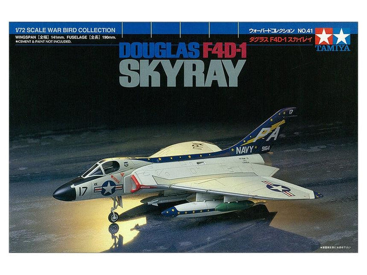 Tamiya 60741 Douglas F4D-1 Skyray 1/72 Model Kit - A-Z Toy Hobby