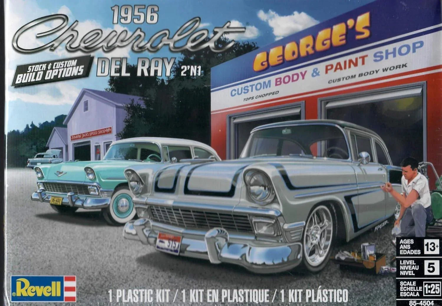 Revell 1956 Chevrolet Del Ray 2 in 1 1/25 Model Kit - A-Z Toy Hobby