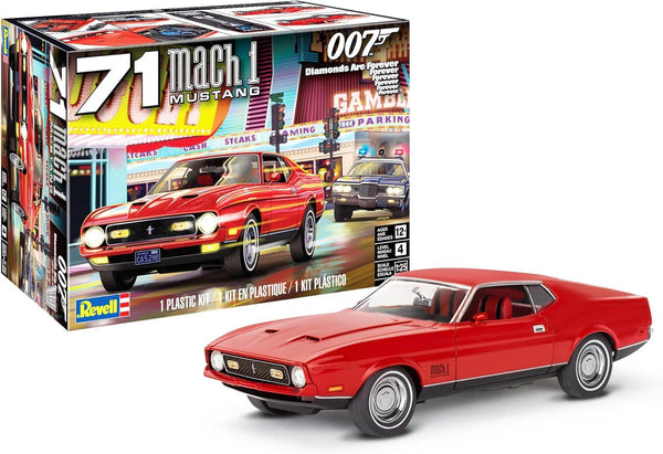 Revell 1971 Ford Mustang Mach 1 James Bond 007 1/25 Model Kit - A-Z Toy Hobby