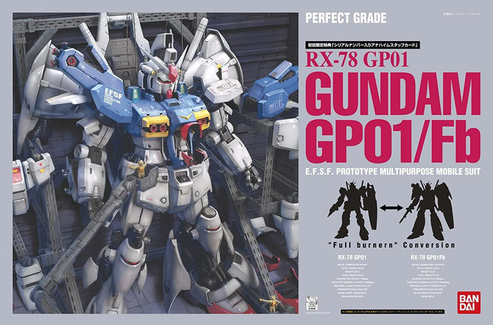 Bandai RX-78 GP01 Gundam GP01/Fb PG 1/60 Model Kit - A-Z Toy Hobby
