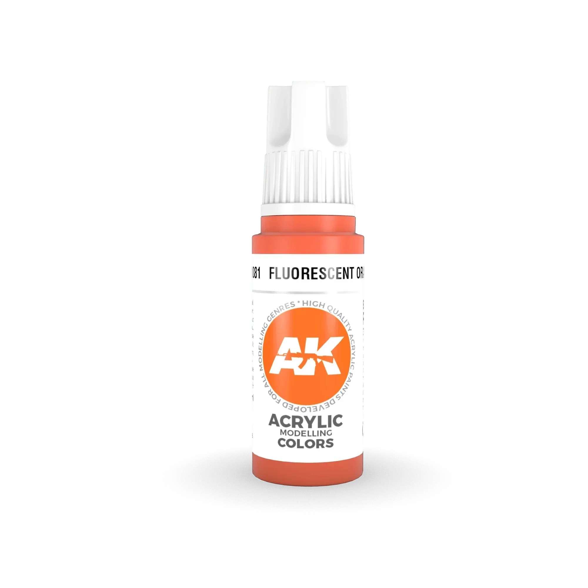 AK Interactive AK11081 3G Fluorescent Orange Acrylic Paint 17ml - A-Z Toy Hobby