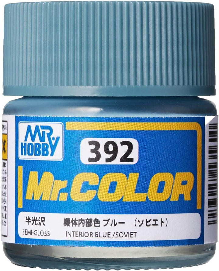 Mr. Hobby C392 Mr. Color Interior Blue (Soviet) Lacquer Paint 10ml - A-Z Toy Hobby