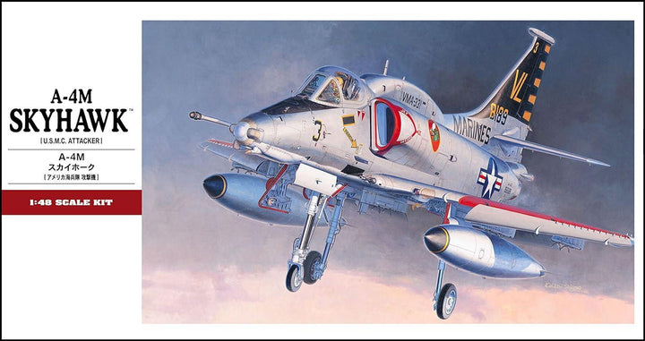 Hasegawa 07233 A-4M Skyhawk 1/48 Model Kit - A-Z Toy Hobby