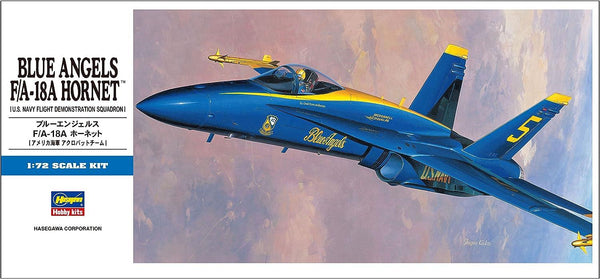 Hasegawa 00440 F/A-18A Hornet "Blue Angels" 1/72 Model Kit - A-Z Toy Hobby