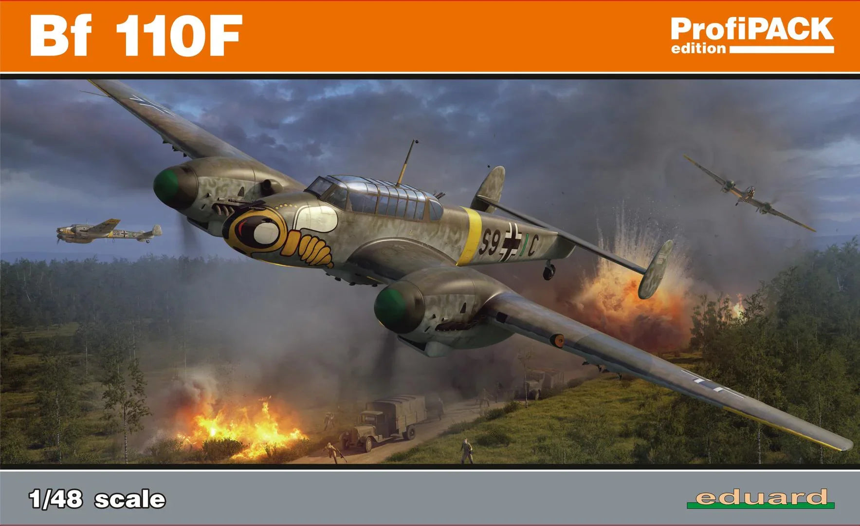 Eduard 8207 Bf 110F German Fighter ProfiPACK 1/48 Model Kit - A-Z Toy Hobby