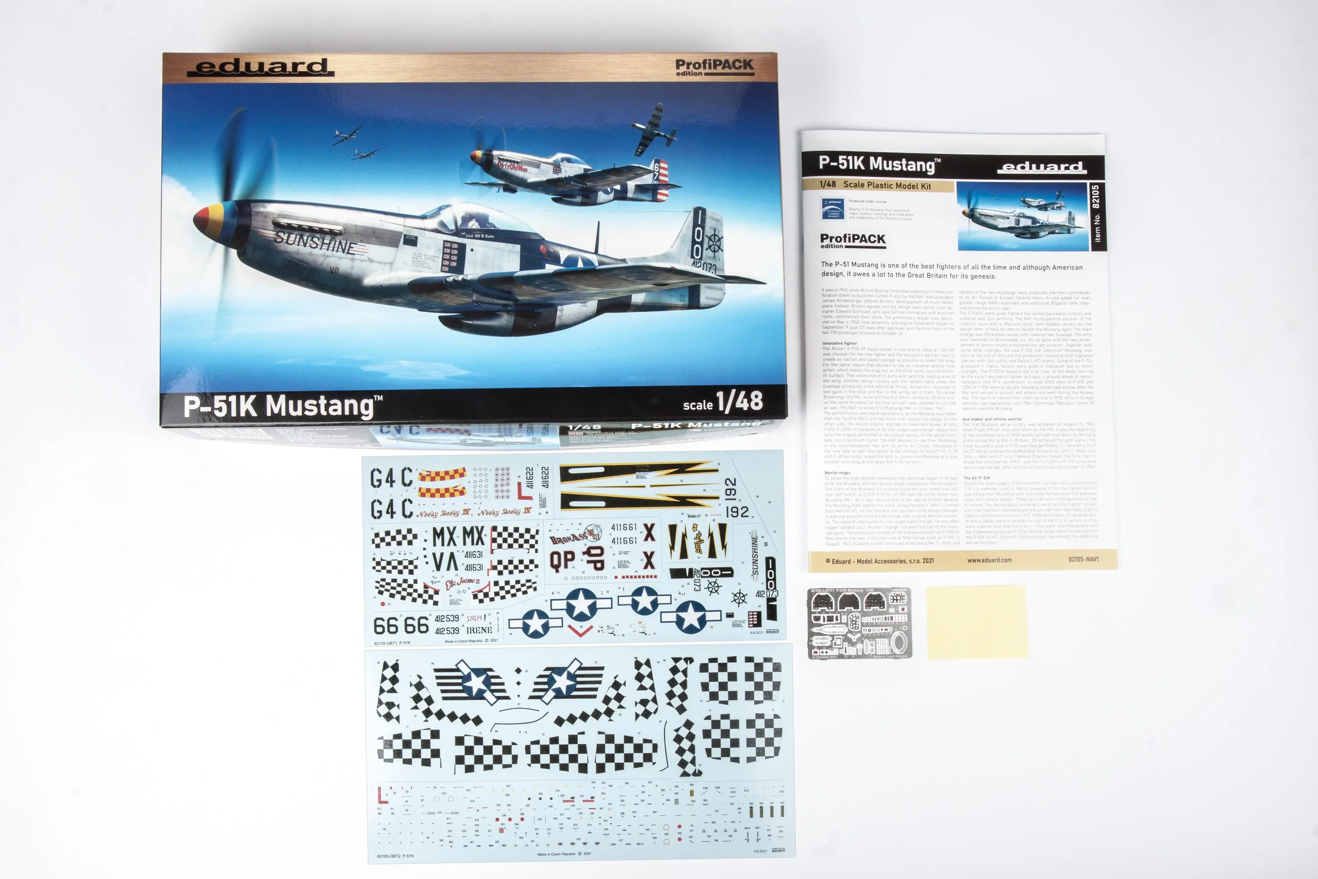 Eduard 82105 P-51K Mustang ProfiPACK 1/48 Model Kit - A-Z Toy Hobby