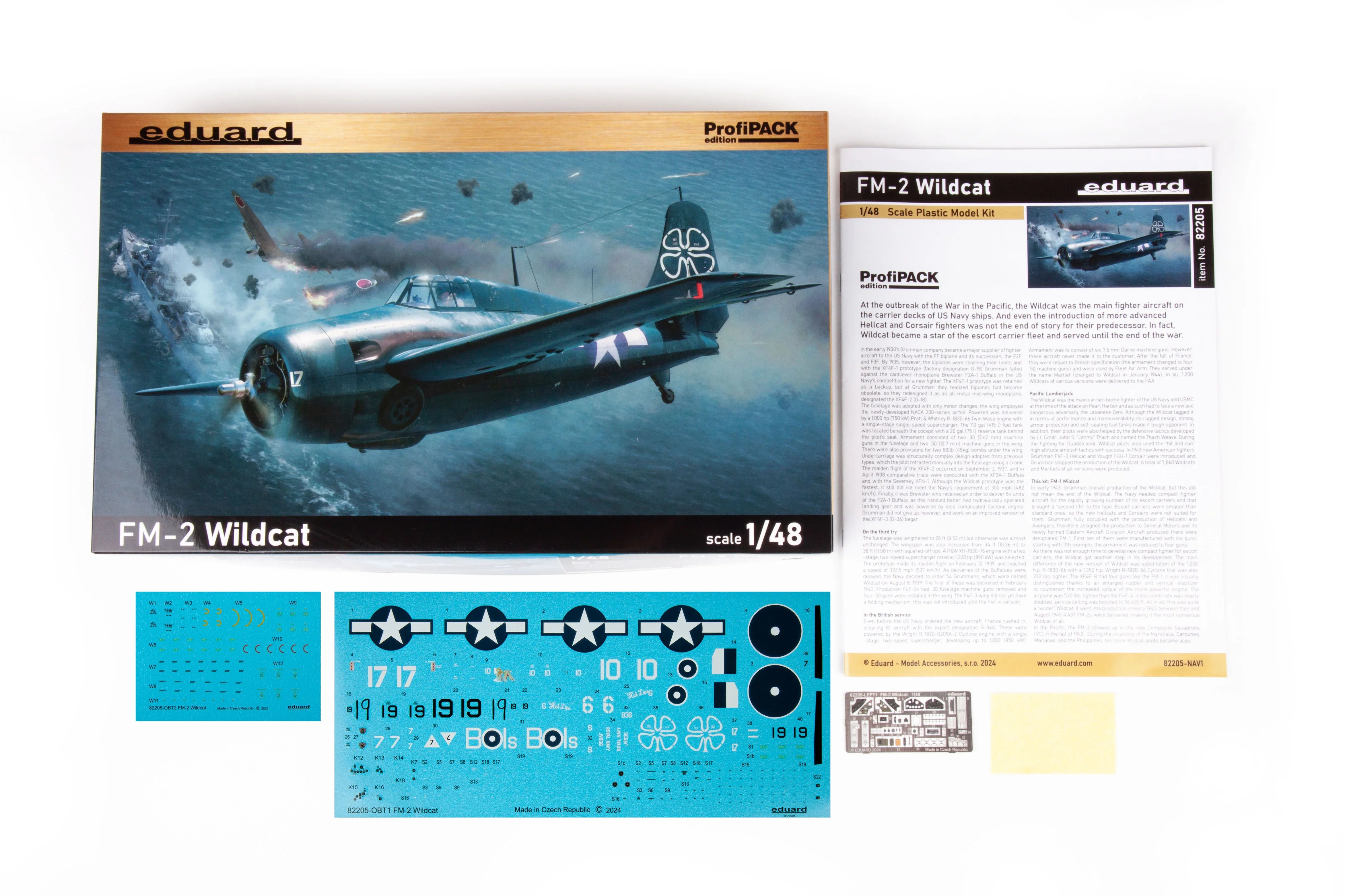 Eduard 82205 FM-2 Wildcat ProfiPACK 1/48 Model Kit - A-Z Toy Hobby