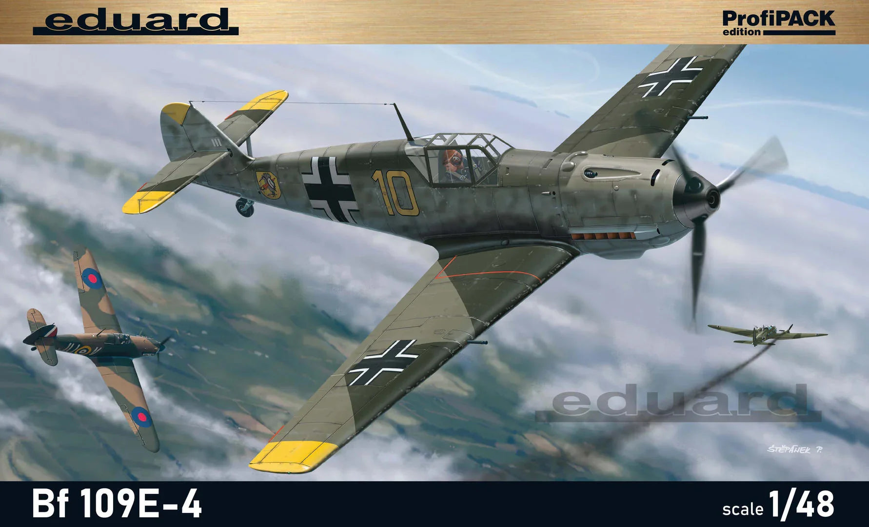 Eduard 8263 Bf 109E-4 German Fighter ProfiPACK 1/48 Model Kit - A-Z Toy Hobby