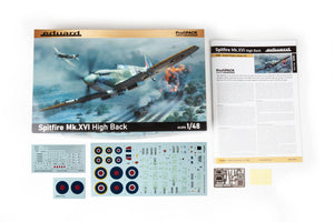 Eduard 8286 Bf 109E-4 Spitfire Mk.XVI High Back ProfiPACK 1/48 Model Kit - A-Z Toy Hobby