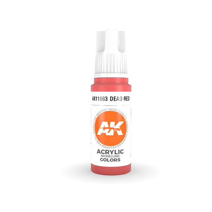 AK Interactive AK11083 3G Dead Red Acrylic Paint 17ml - A-Z Toy Hobby