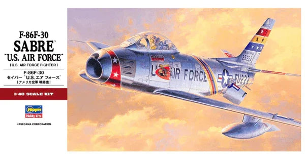 Hasegawa 07213 F-86F-30 Sabre US Air Force 1/48 Model Kit - A-Z Toy Hobby