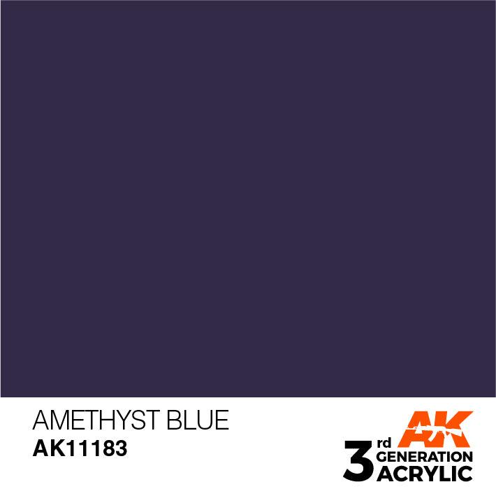 AK Interactive AK11183 3G Amethyst Blue Acrylic Paint 17ml - A-Z Toy Hobby