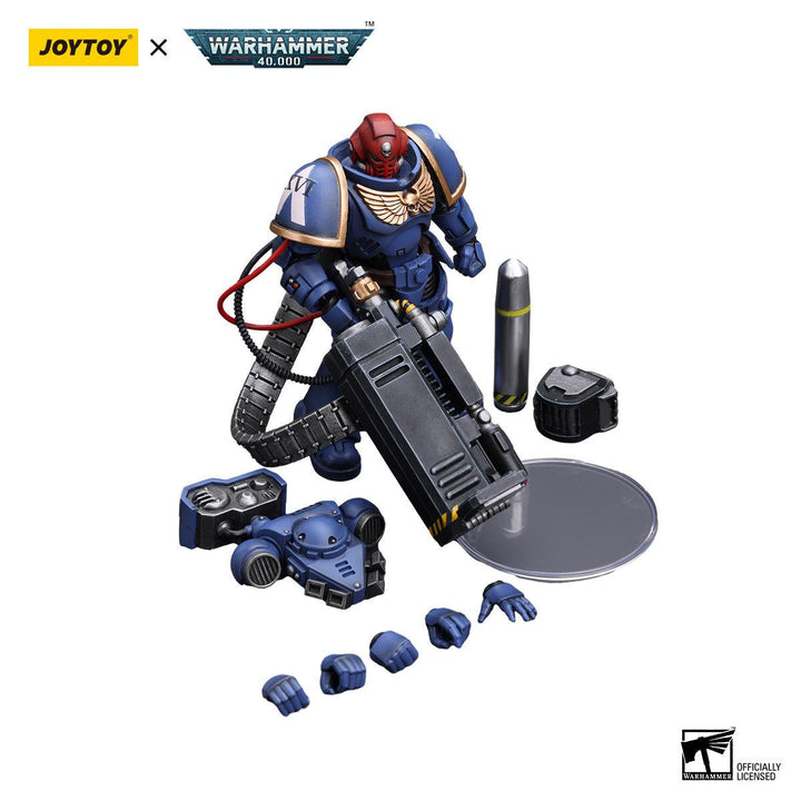 Joy Toy Warhammer 40K Ultramarines Desolation Sergeant with Vengor Launcher 1/18 Action Figure - A-Z Toy Hobby