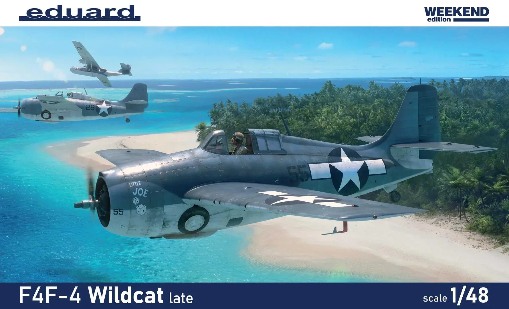 Eduard 84204 F4F-4 Wildcat Late Weekend Edition 1/48 Model Kit - A-Z Toy Hobby