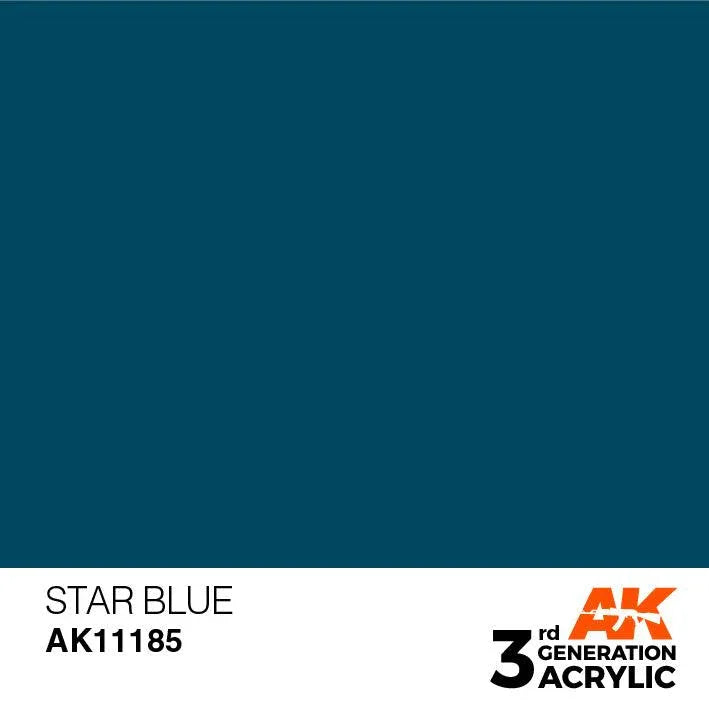 AK Interactive AK11185 3G Star Blue Acrylic Paint 17ml - A-Z Toy Hobby