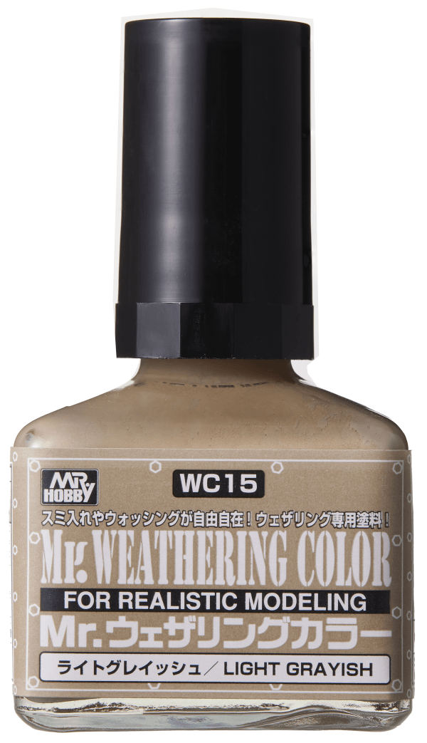 Mr. Hobby WC15 Mr. Weathering Color Light Grayish 40ml - A-Z Toy Hobby