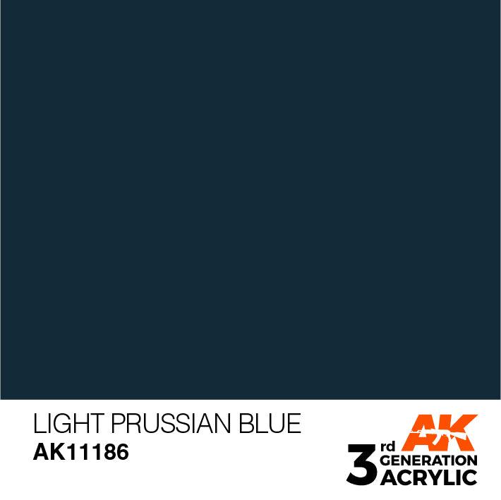 AK Interactive AK11186 3G Light Prussian Blue Acrylic Paint 17ml - A-Z Toy Hobby