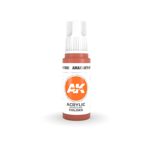 AK Interactive AK11086 3G Amaranth Red Acrylic Paint 17ml - A-Z Toy Hobby